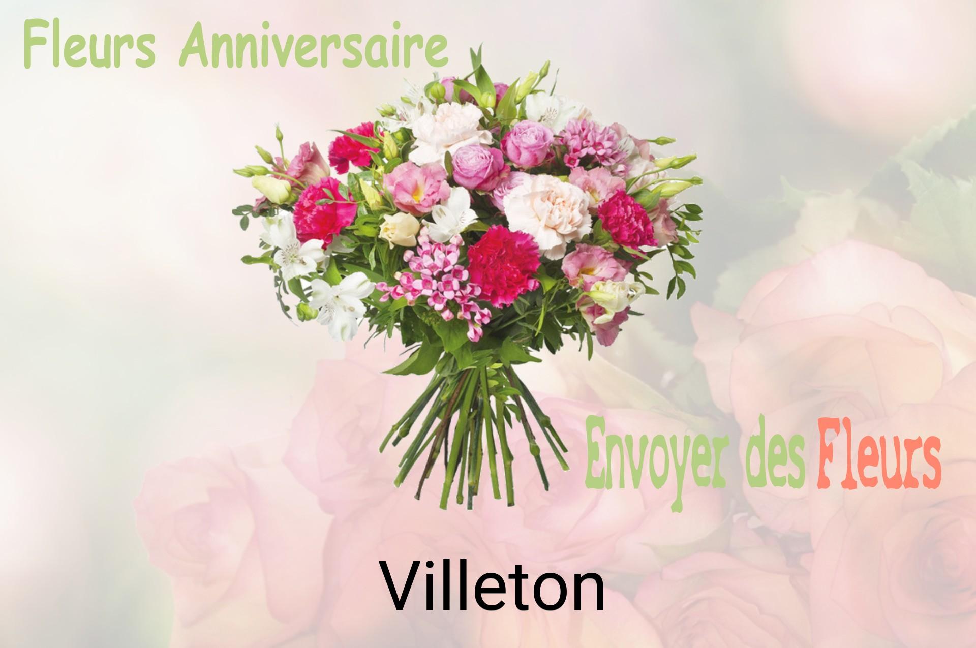 Bouquet de fleurs d’anniversaire livré à Villeton