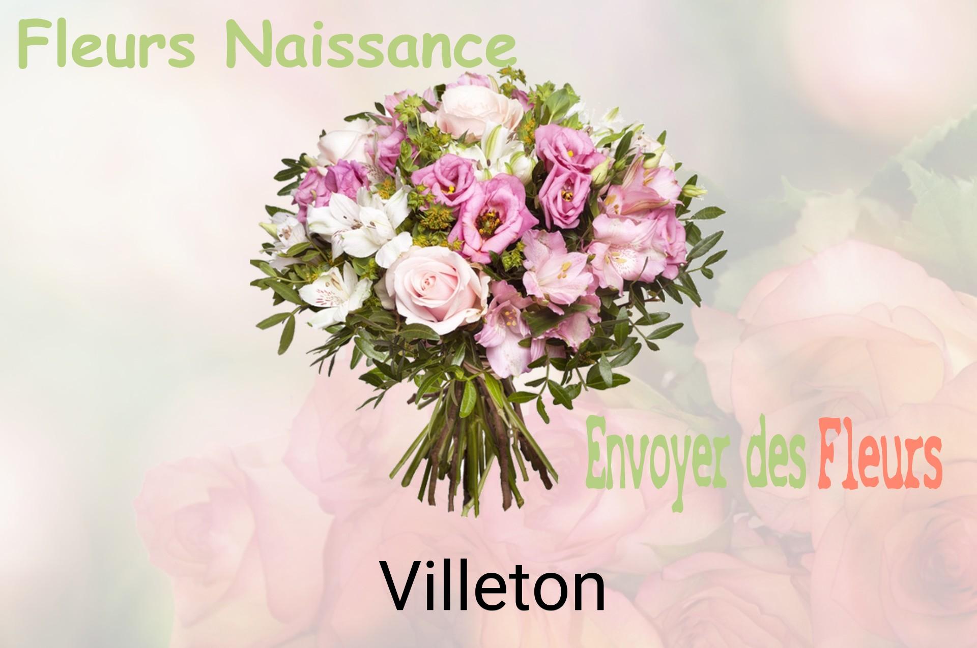 Bouquet de fleurs de naissance livré à Villeton